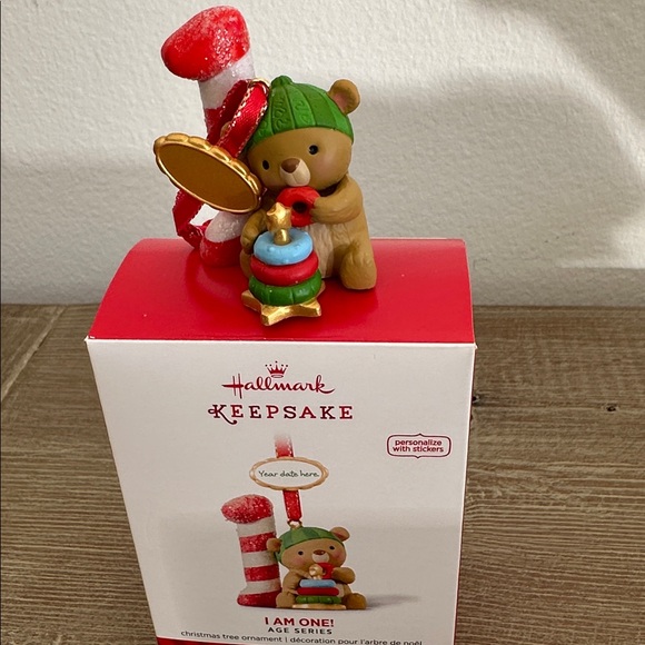 Hallmark Other - Hallmark Festive Bear Ornament with Red and Green Accents, 2014 Edition